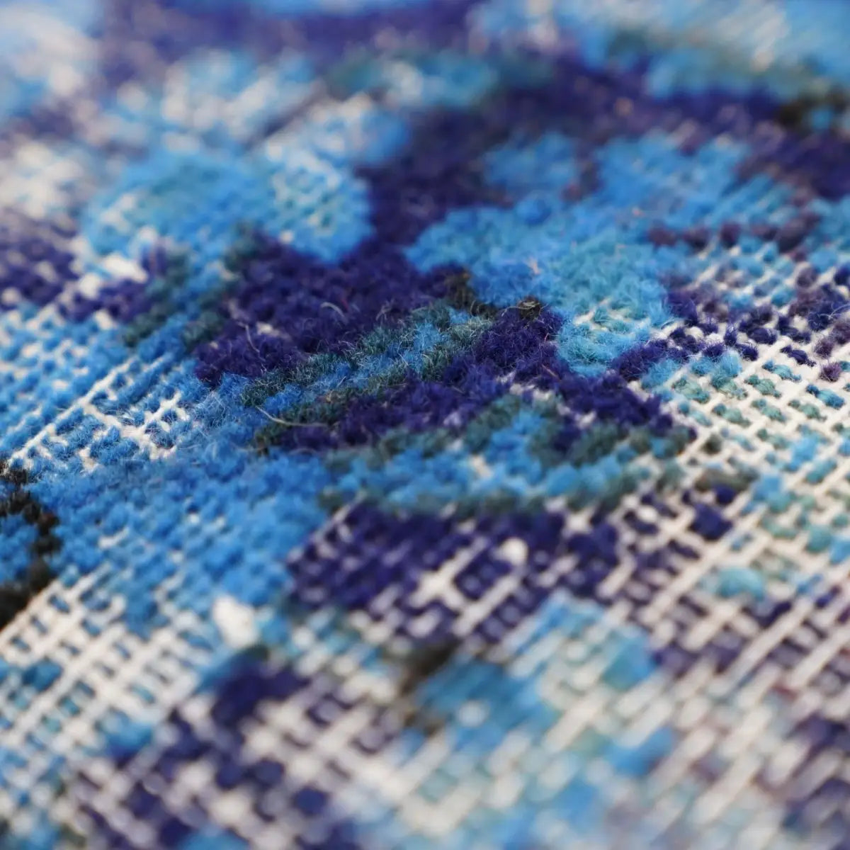 Canvello Antique Rug Royal Blue Throw Pillows - 16’’x24’’ - Canvello