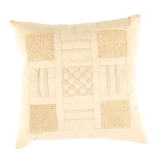 Canvello Beige Color Pure Cotton Throw Pillow - 16’’ X 16’’ - Beige / 16”x16” - Canvello