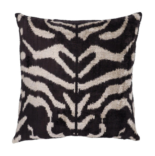 Coussin décoratif noir et blanc Canvello | 40 x 40 cm (16 x 16 po)