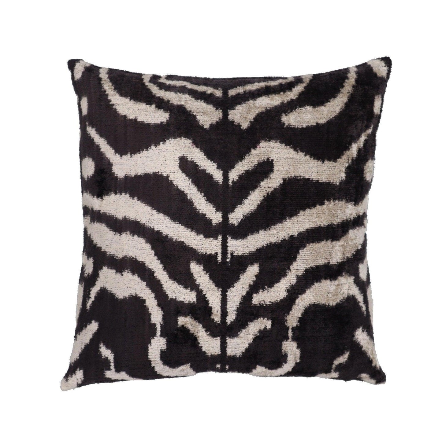 Coussin décoratif noir et blanc Canvello | 40 x 40 cm (16 x 16 po)