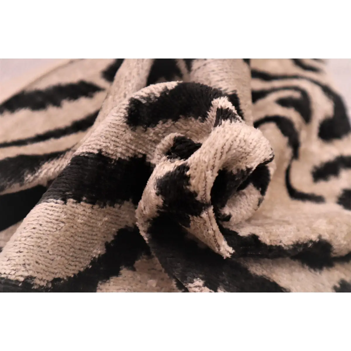 Canvello Black And Beige Tiger Print Throw Pillows | 16 x 24 in (40 x 60 cm) - Canvello