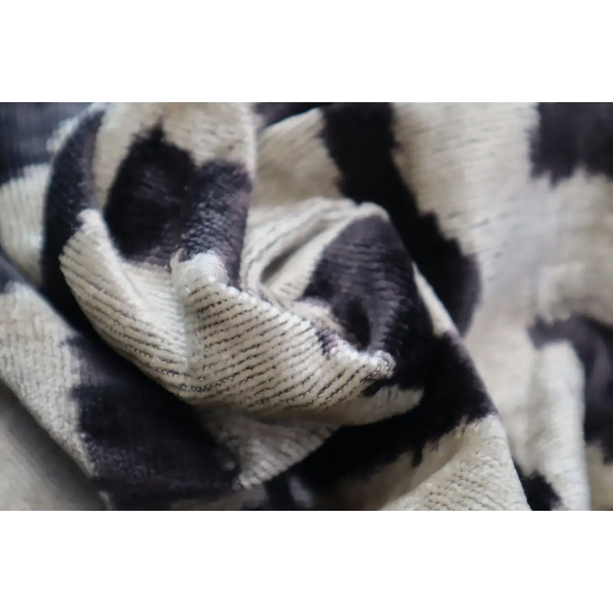 Canvello Black White Handmade 16x24 Silk Velvet Pillow Organic Veg Dyed Down/Feather Filled - Canvello