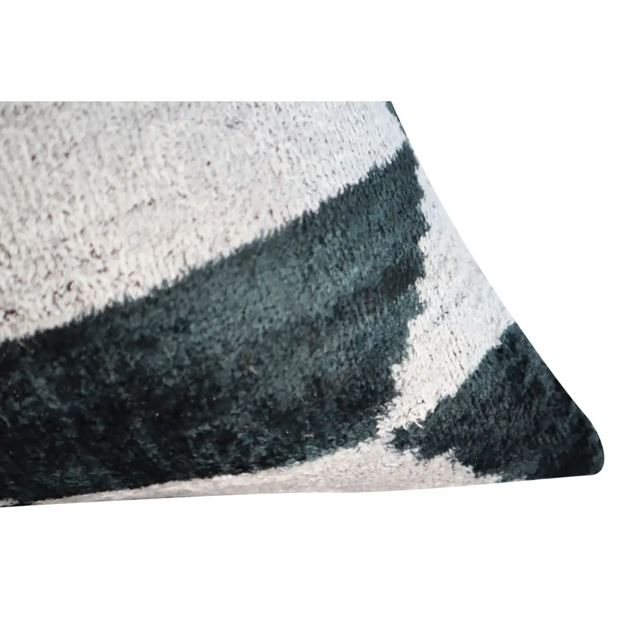 Canvello Black White Handmade 16x24 Silk Velvet Pillow Organic Veg Dyed Down/Feather Filled - Canvello