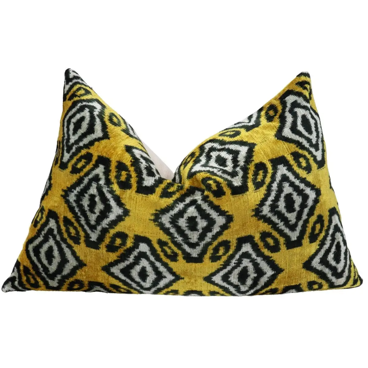 Canvello Black And Yellow Throw Pillows For Couch with Down Insert - 16x24 - Canvello
