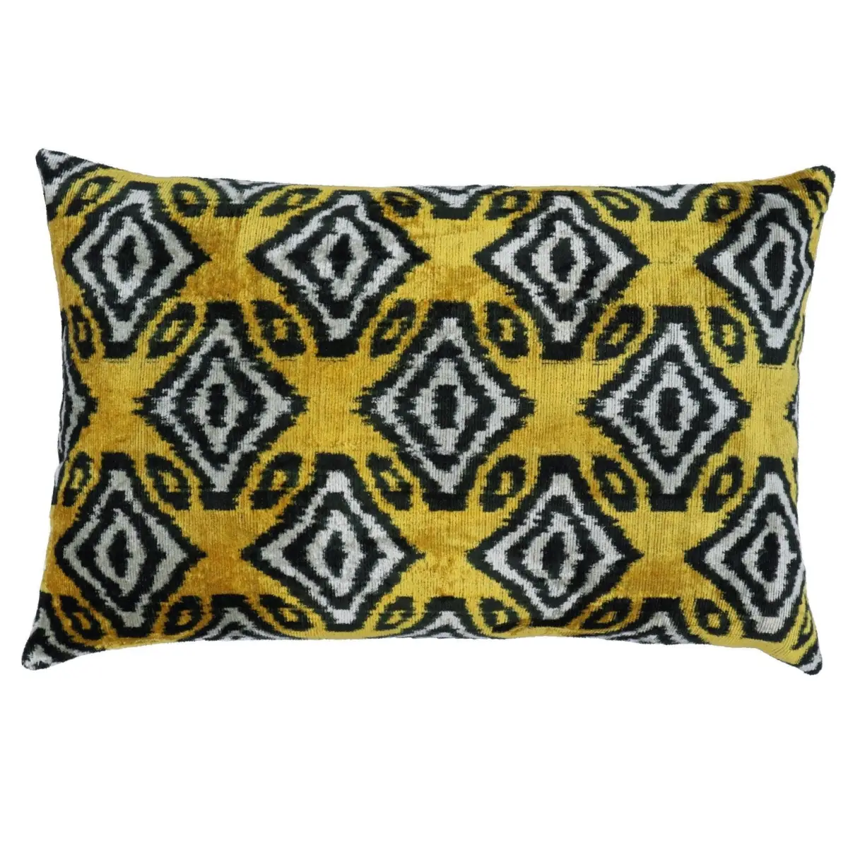 Canvello Black And Yellow Throw Pillows For Couch with Down Insert - 16x24 - Canvello