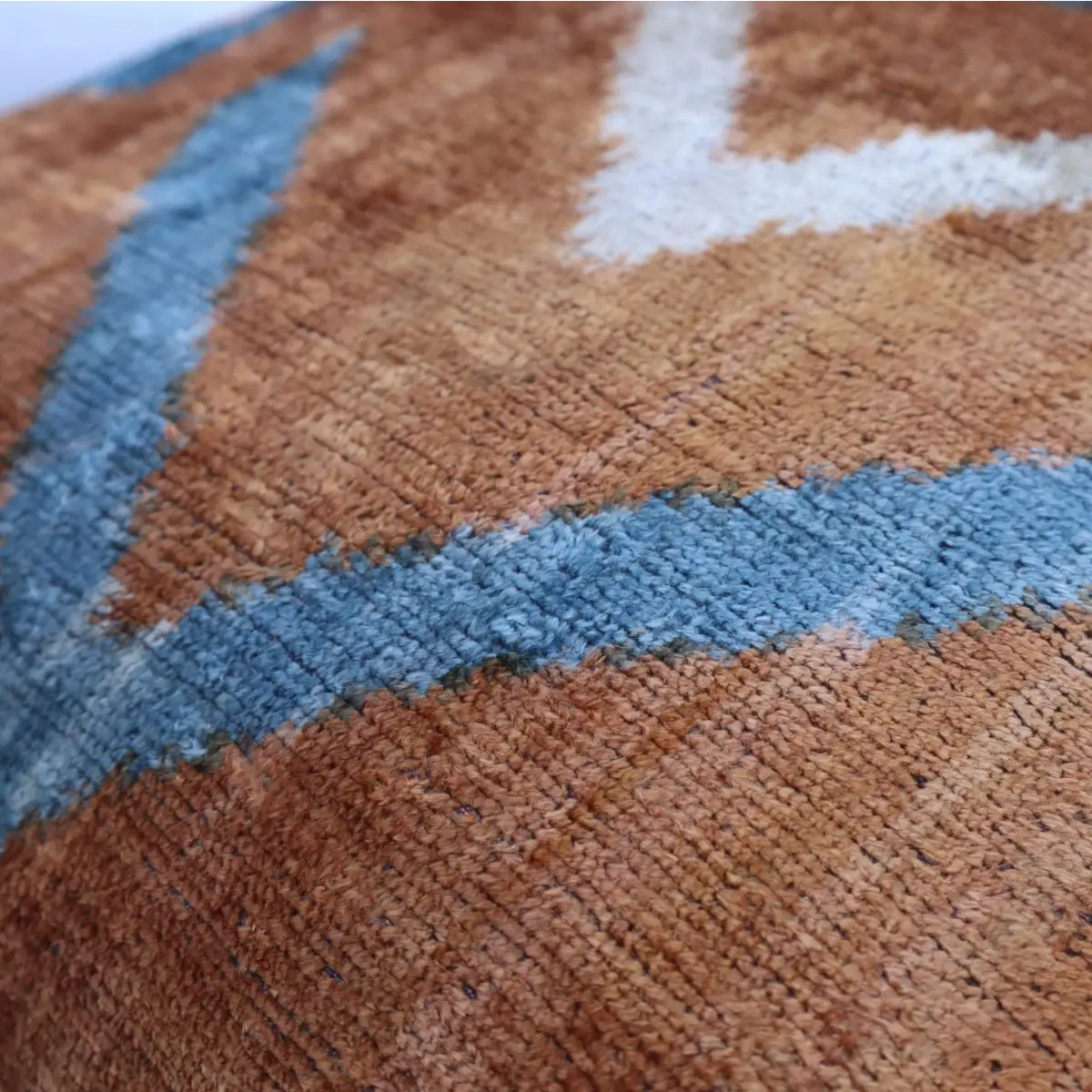 Canvello Blue And Brown Pillows For Living Room - 16x16 inch - Canvello
