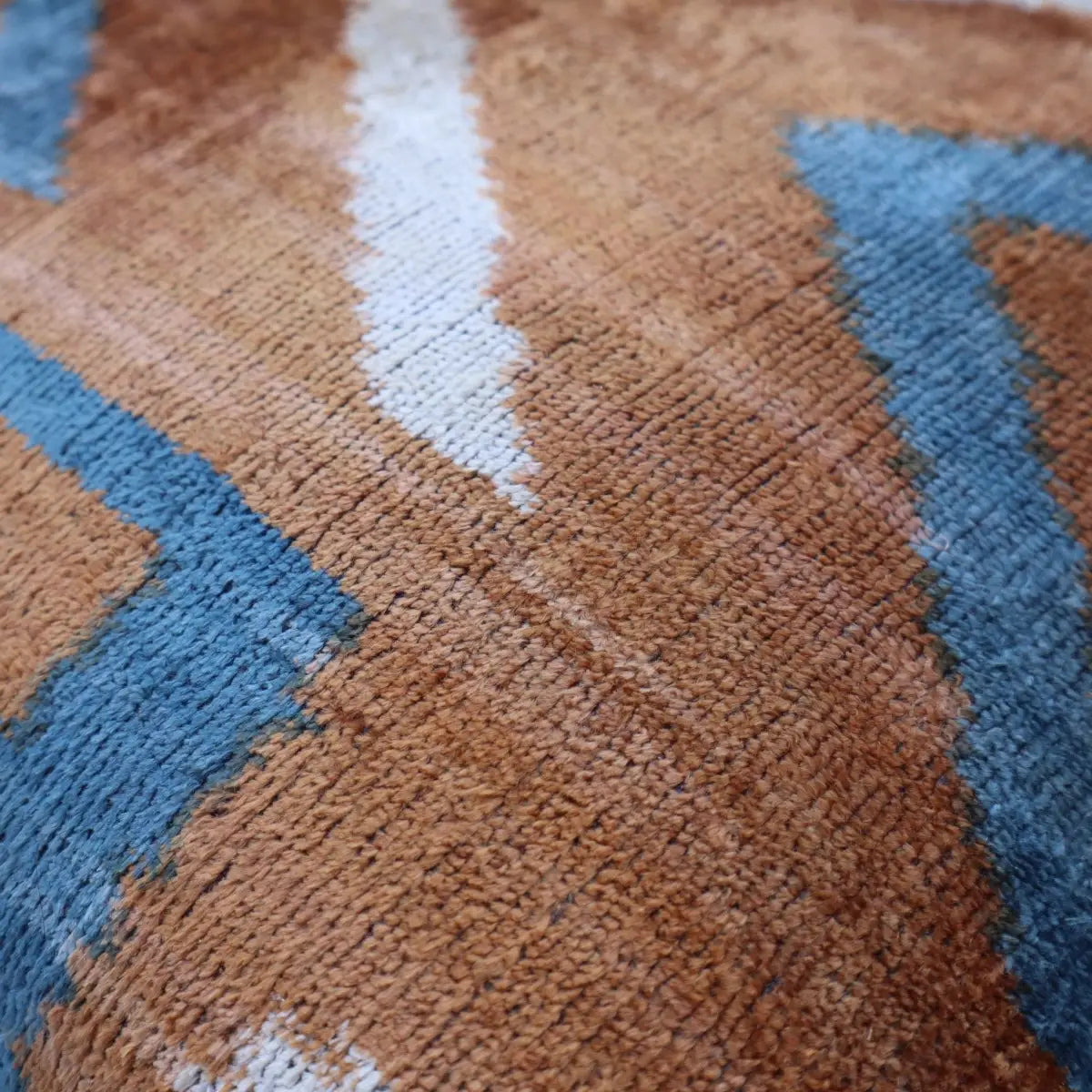 Canvello Blue And Brown Pillows For Living Room - 16x16 inch - Canvello