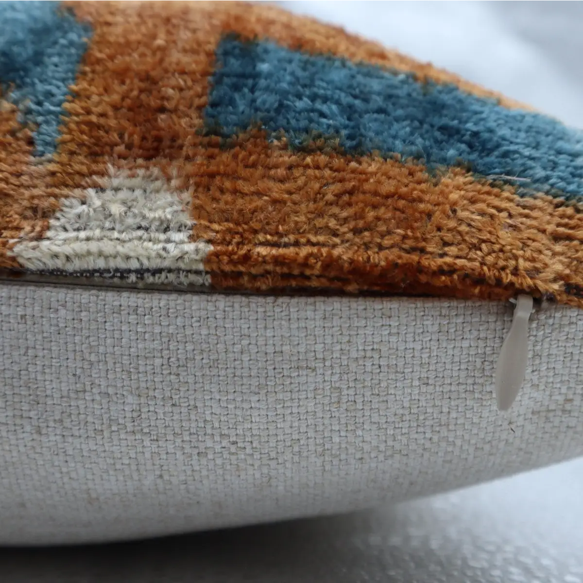 Canvello Blue And Brown Pillows For Living Room - 16x16 inch - Canvello