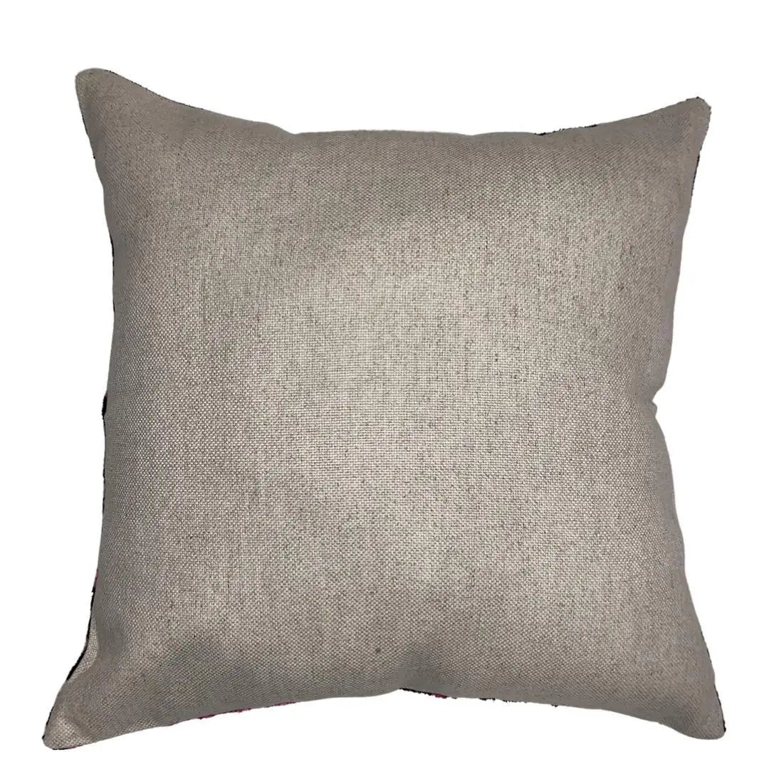 Canvello Blue Turkish Velvet Ikat Pillow - 16’’ X 16’’ - light blue - Canvello