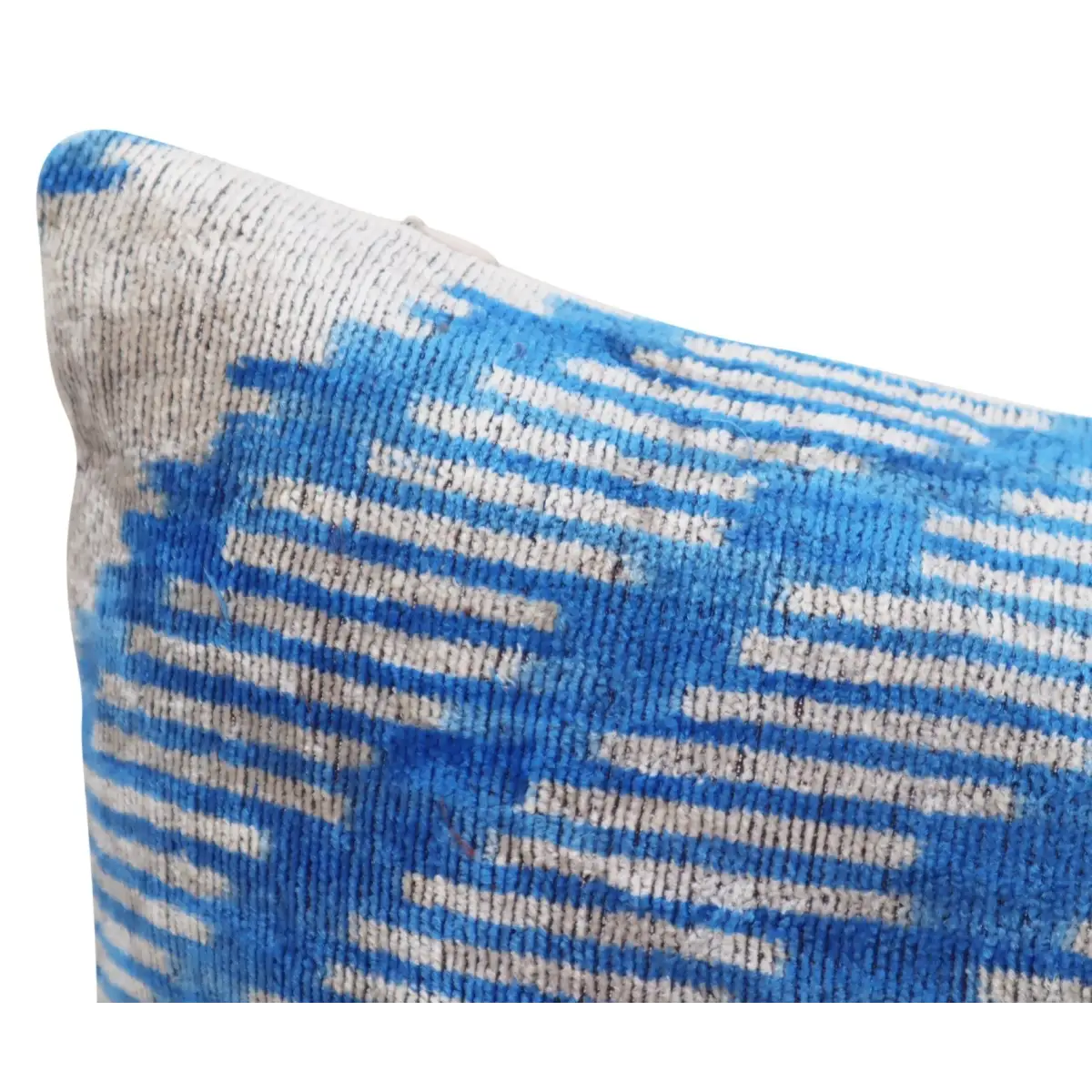 Canvello Blue And White Chevron Pillows For Couch - 16x24 - Canvello