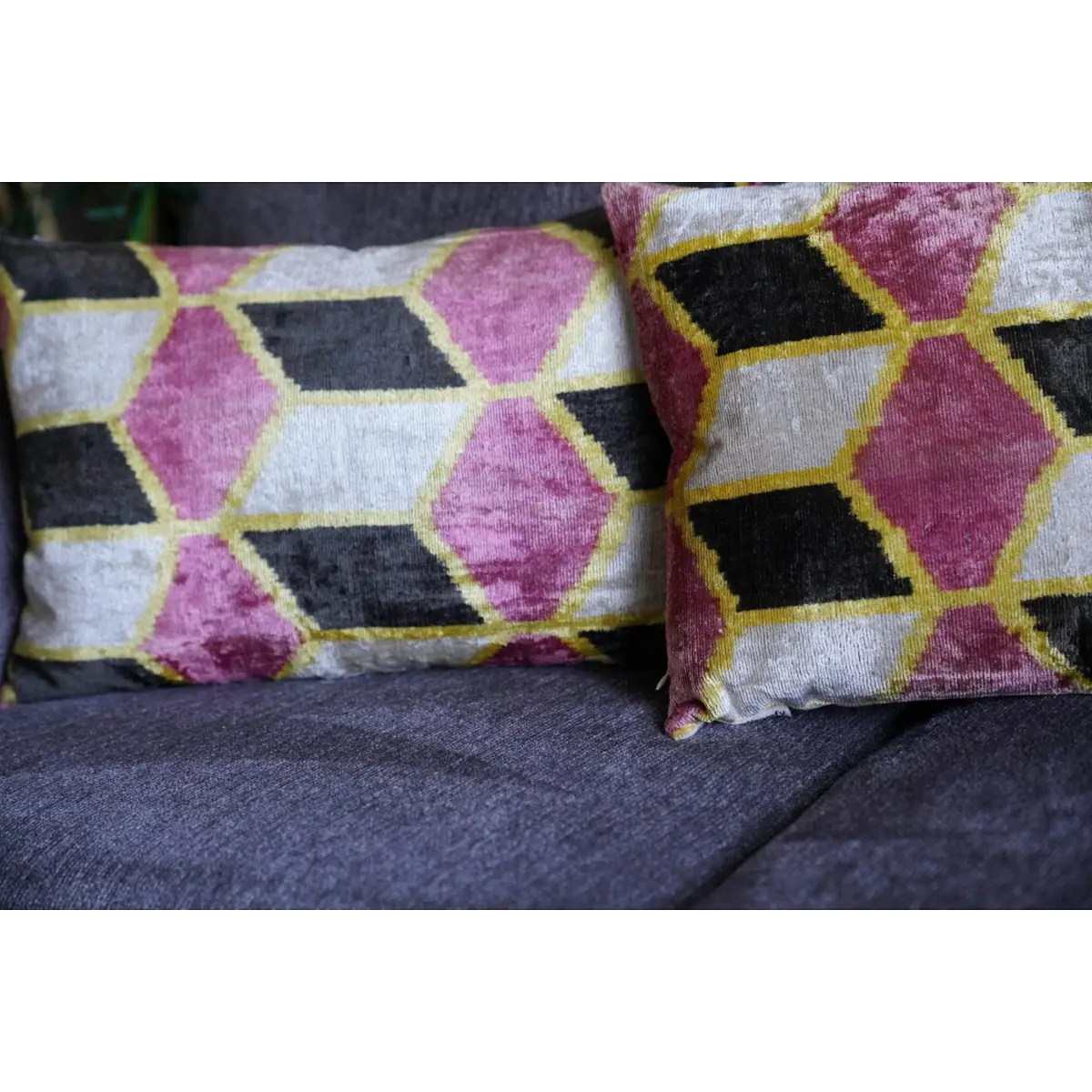 Canvello Colorful Throw Pillows For Couch | 16x16 in | 16x24 inch | Set of 2 | Canvello