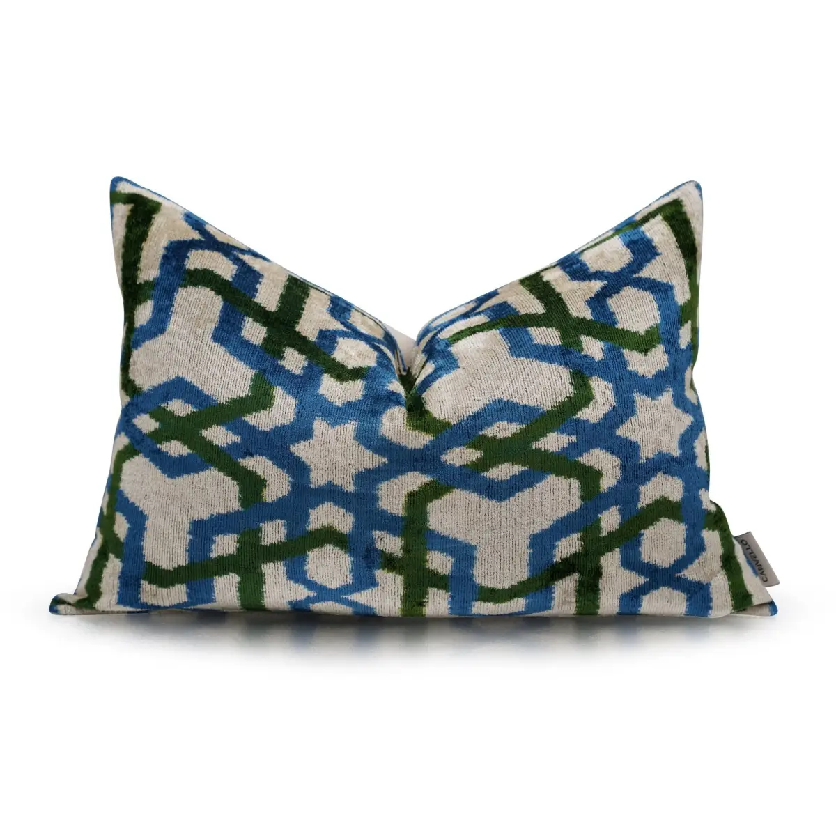 Canvello Contemporary Blue And Green Pillows - 16’’X24’’ - Canvello