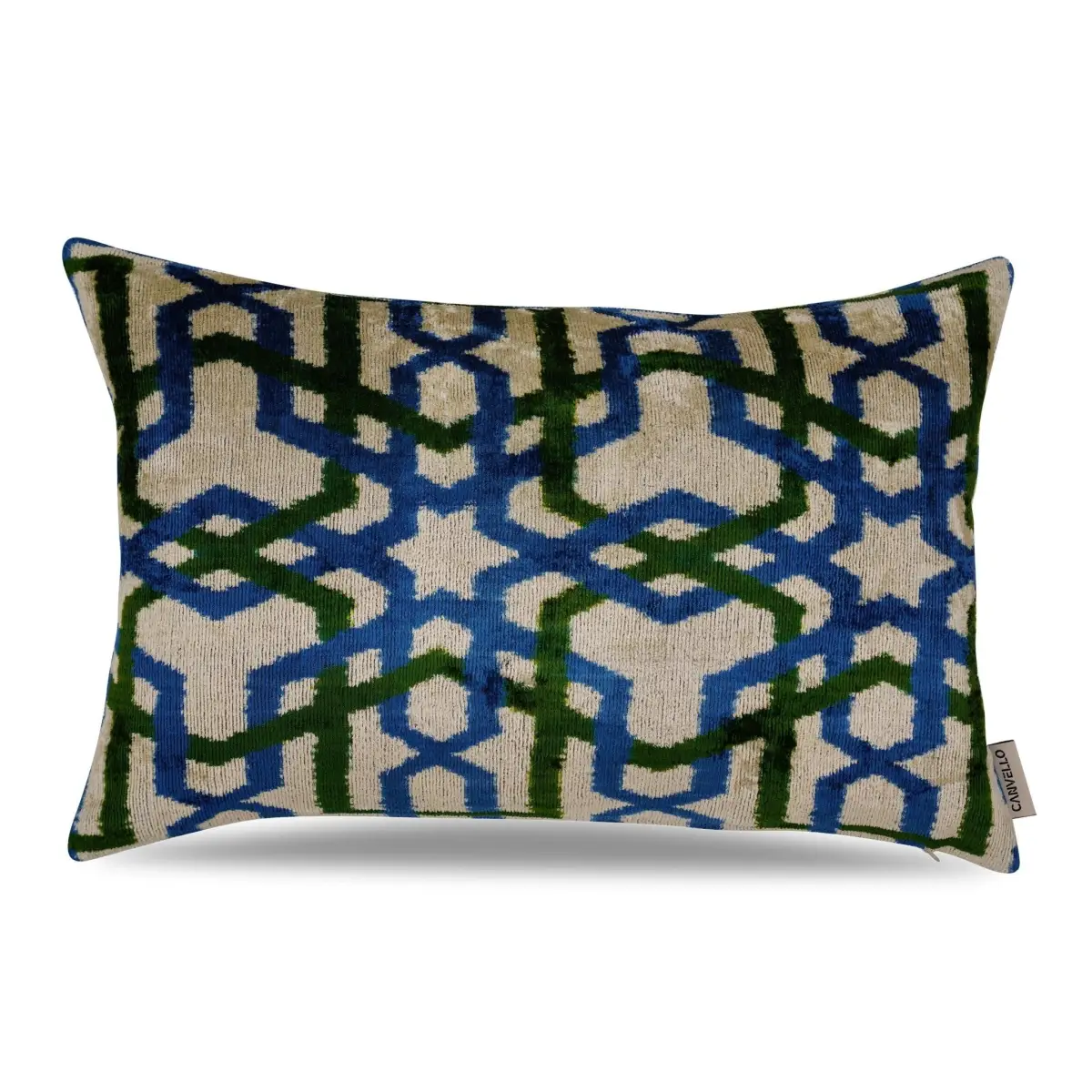 Canvello Contemporary Blue And Green Pillows - 16’’X24’’ - Canvello