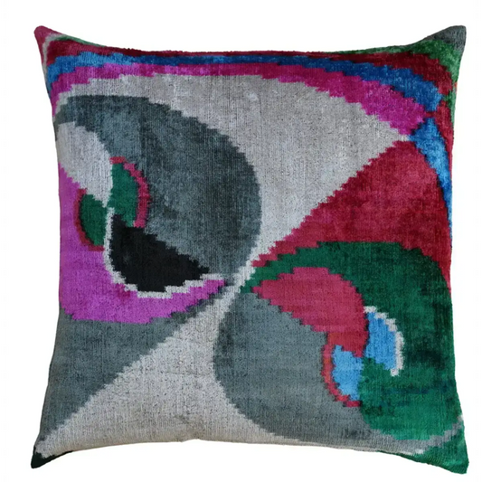 Canvello Decorative Abstract Multi Color Cushion Pillows For Sofa - 20x20 - Canvello
