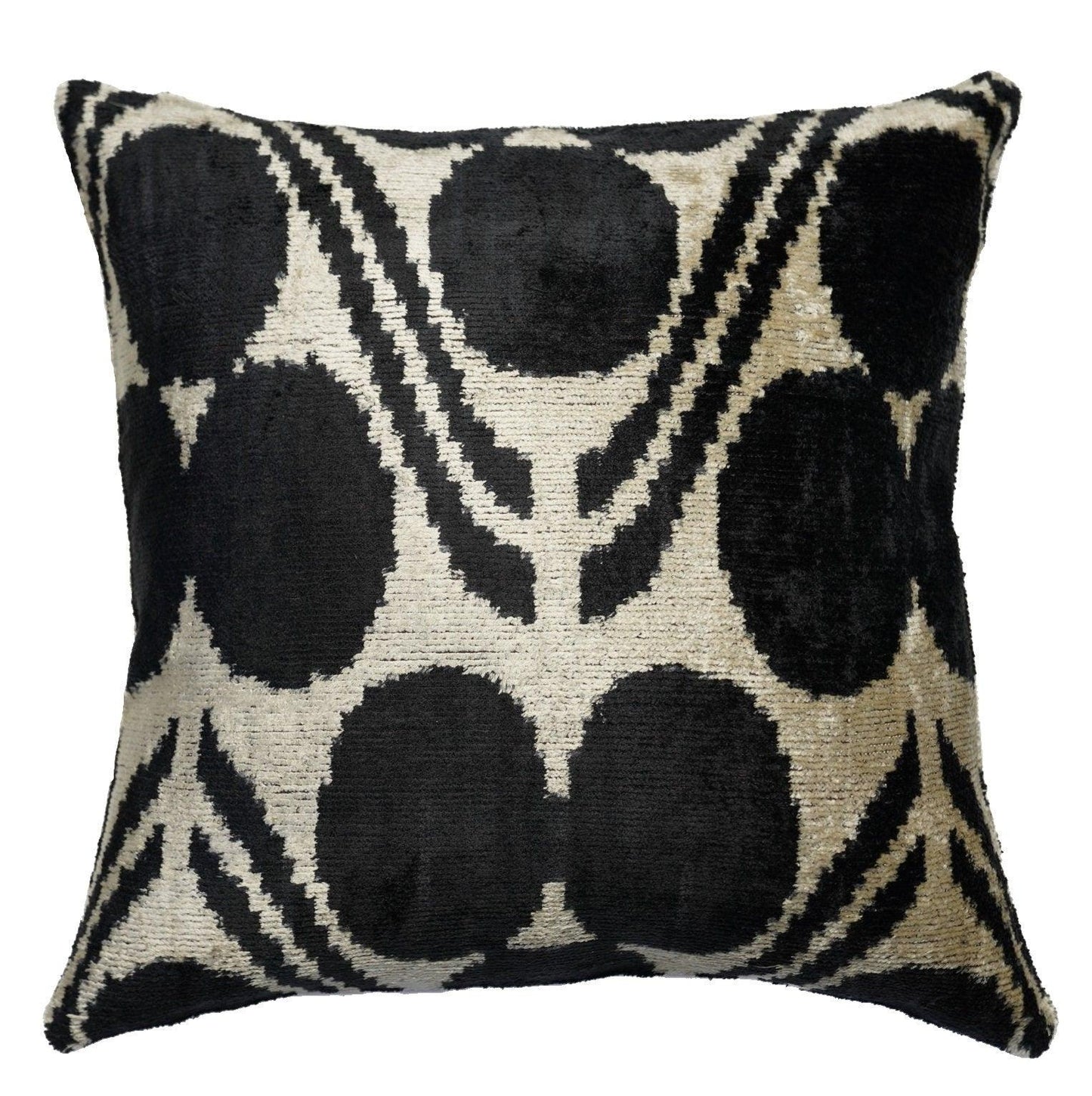 Coussin décoratif noir et blanc Canvello