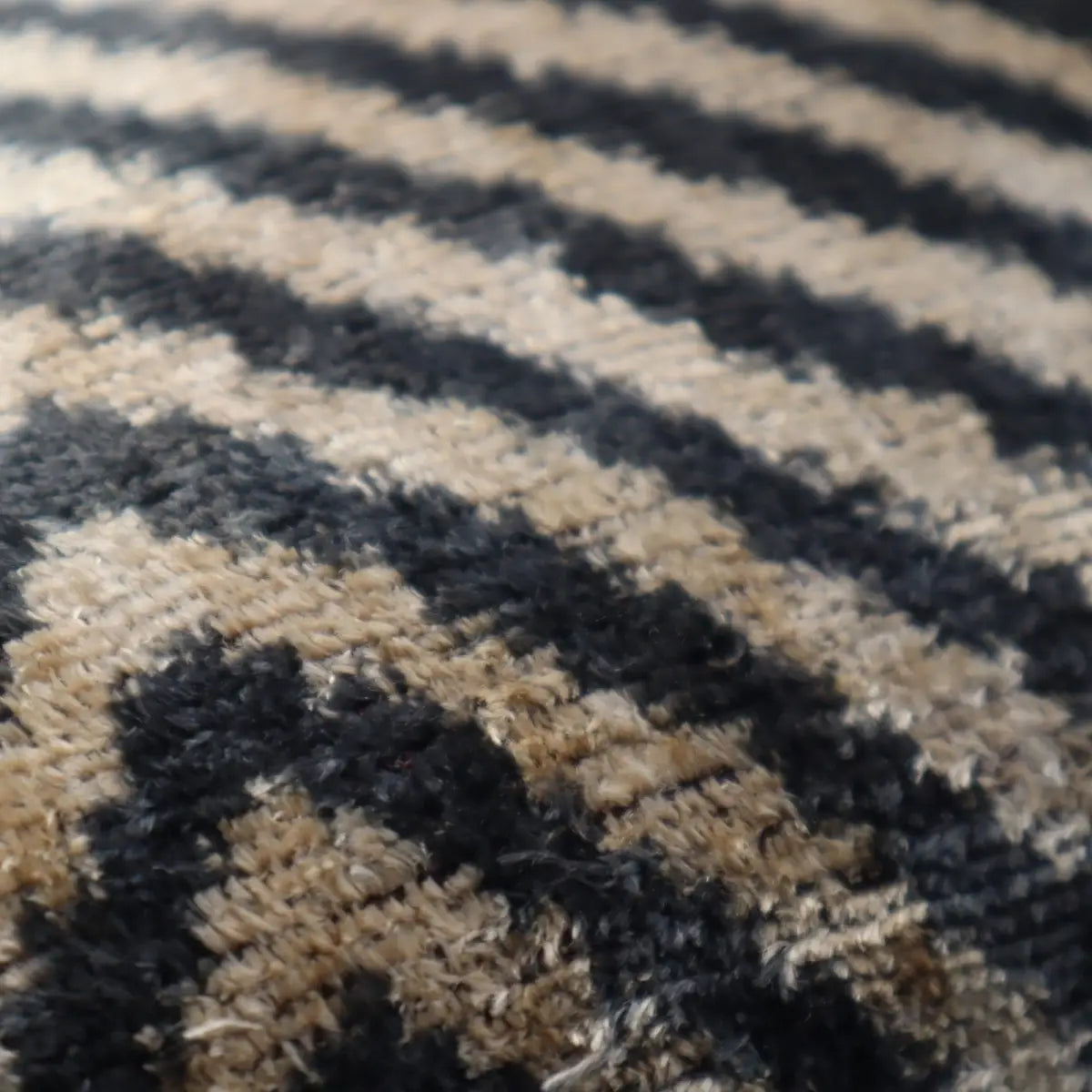 Canvello Decorative Black Ivory Chevron Throw Pillow Down Feather Filled - 16x16 - Canvello