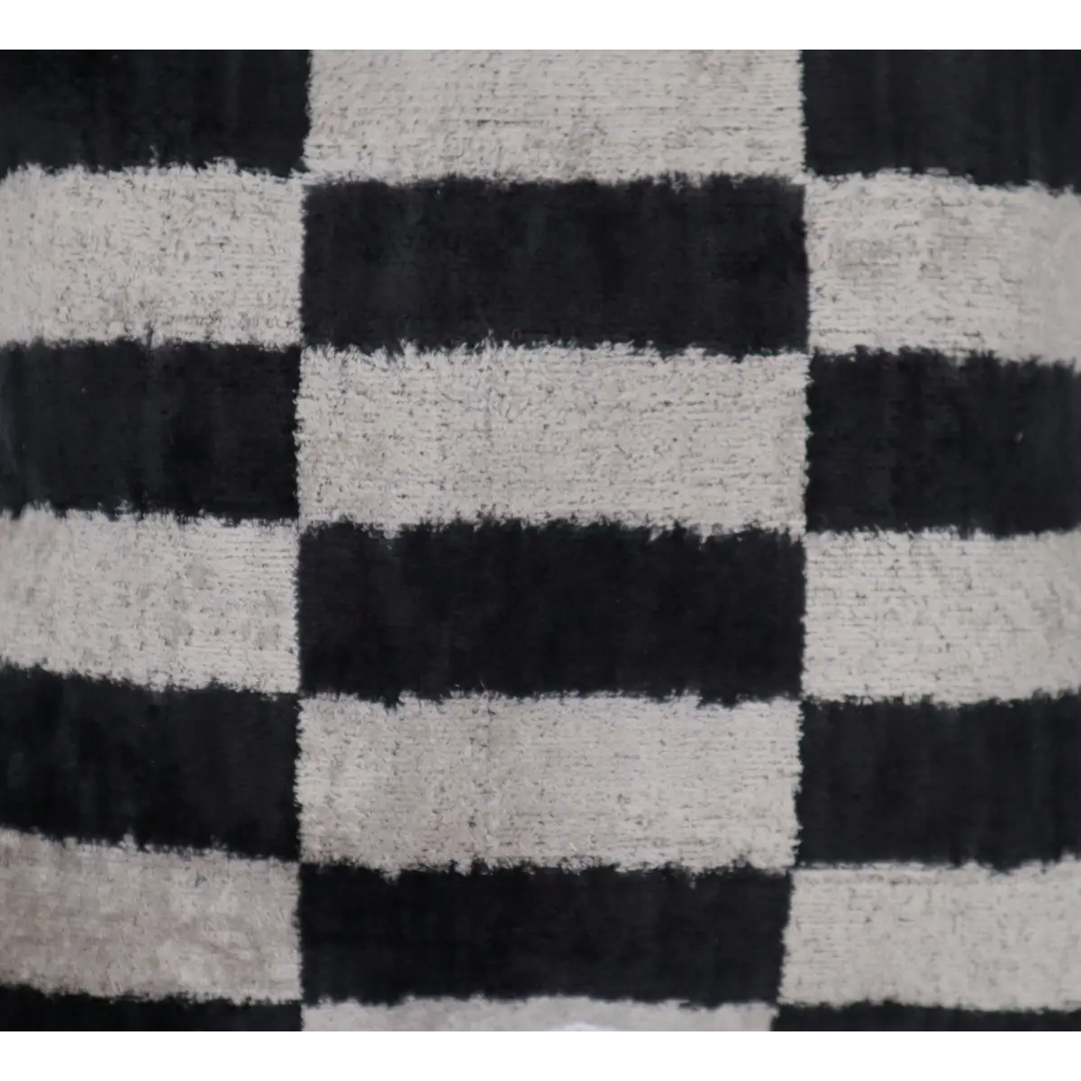 Canvello Decorative Black And White Lumbar Pillow | 16 x 16 in (40 x 40 cm) - Canvello
