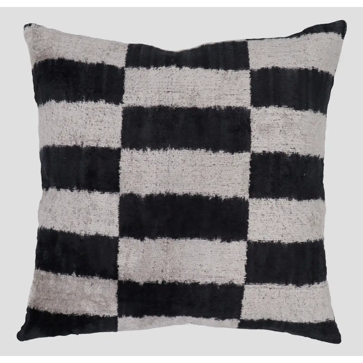 Canvello Decorative Black And White Lumbar Pillow | 16 x 16 in (40 x 40 cm) - Canvello