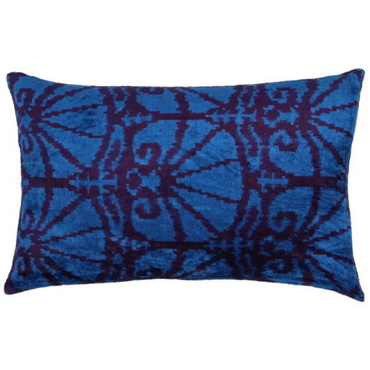 Canvello Decorative Blue Lumbar Throw Pillows For Couch - 16x24 - Canvello