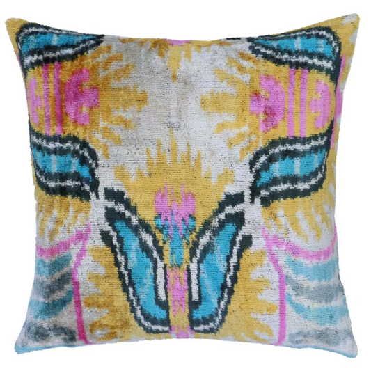 Canvello Decorative Blue Pink Gold Pillows | 16x16 inch - Canvello