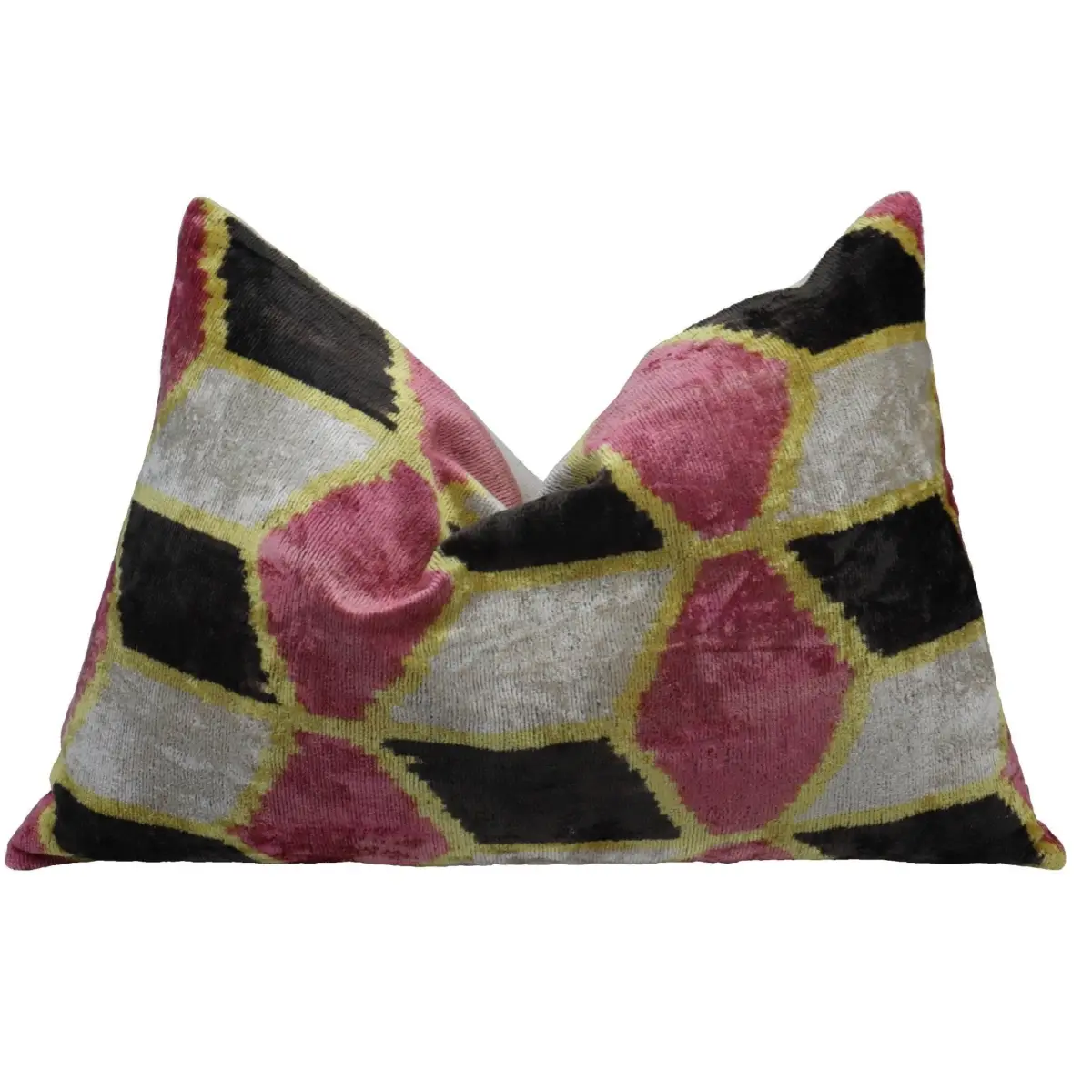 Canvello Decorative Dirty Pink Velvet Throw Pillow - 16x24 - Canvello