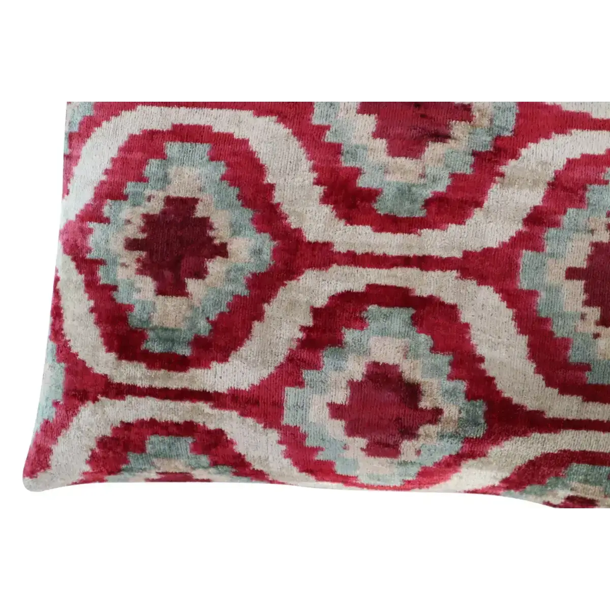 Canvello Decorative Gray Pink Geometric Throw Pillow Down Feather Filled - 16x24 - Canvello