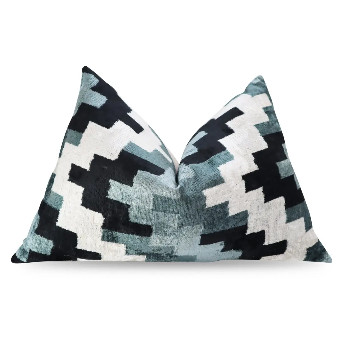 Canvello Decorative Gray Throw Pillow Down Filled - 16x24 - Canvello