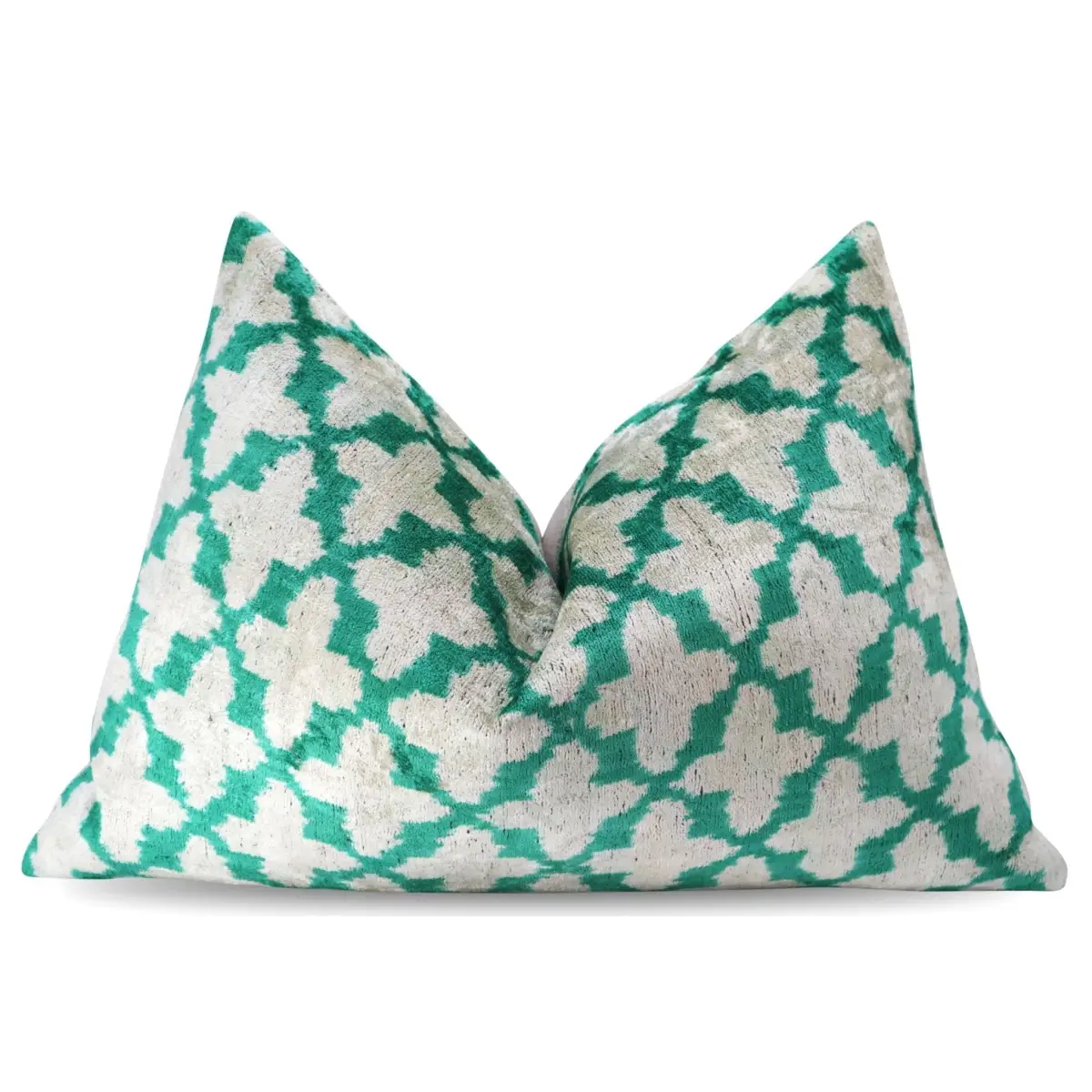 Canvello Decorative Green Throw Pillow Down Filled - 16x24 - Canvello