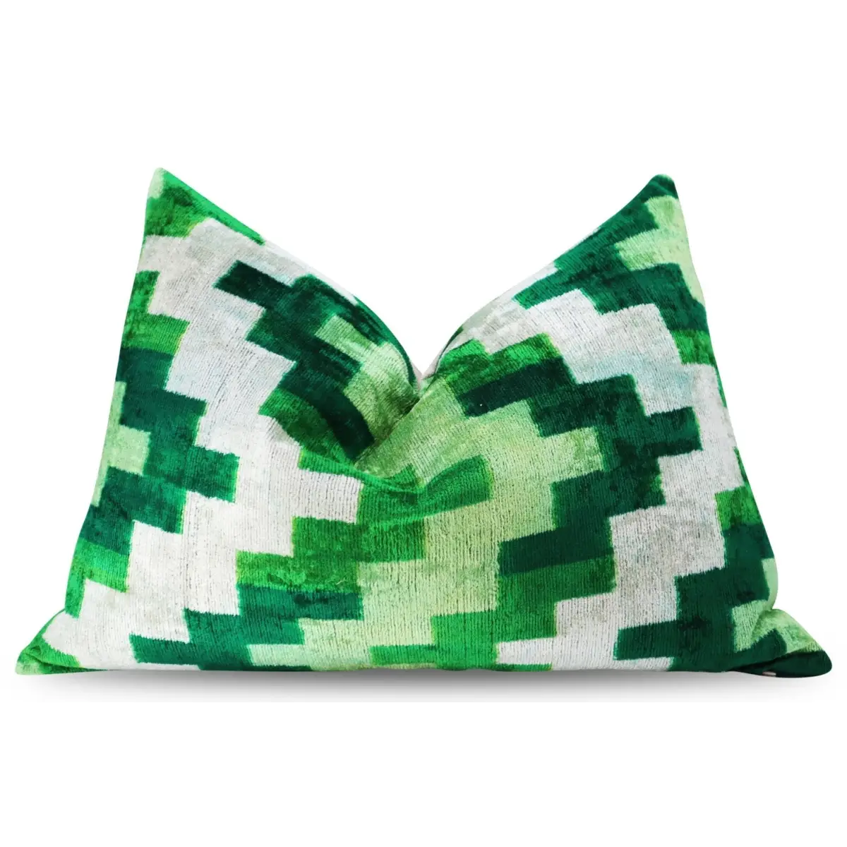 Canvello Decorative Green Throw Pillow Down Filled - 16x24 - Canvello