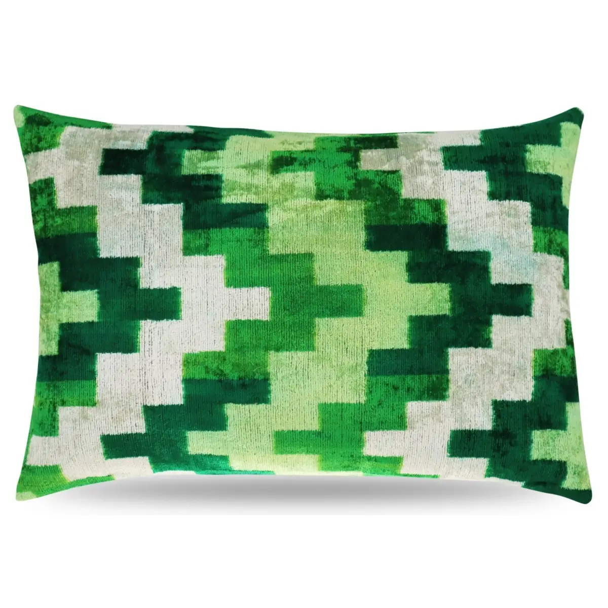 Canvello Decorative Green Throw Pillow Down Filled - 16x24 - Canvello