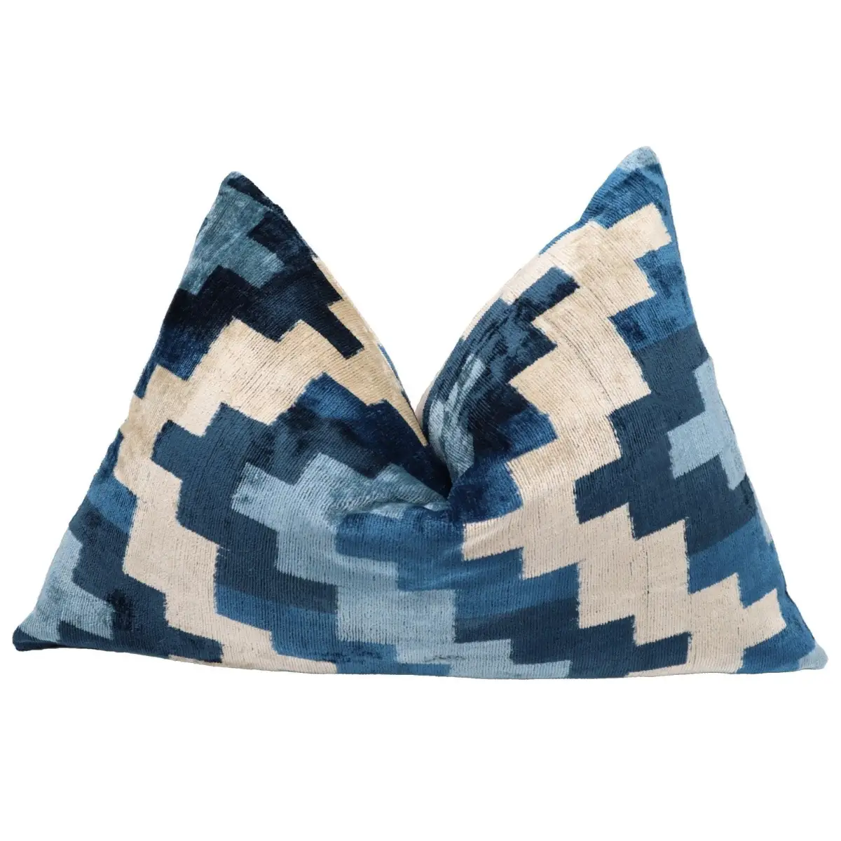 Canvello Decorative Navy Blue Throw Pillow Down Filled - 16x24 - Canvello