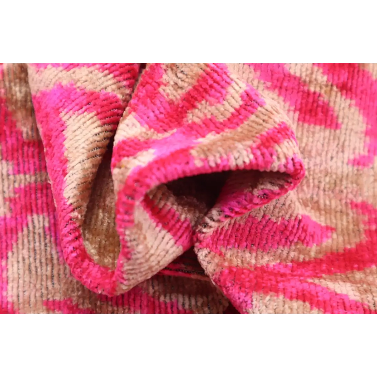Canvello Decorative Pink Beige Geometric Throw Pillow Down Feather Filled - 16x24 - Canvello