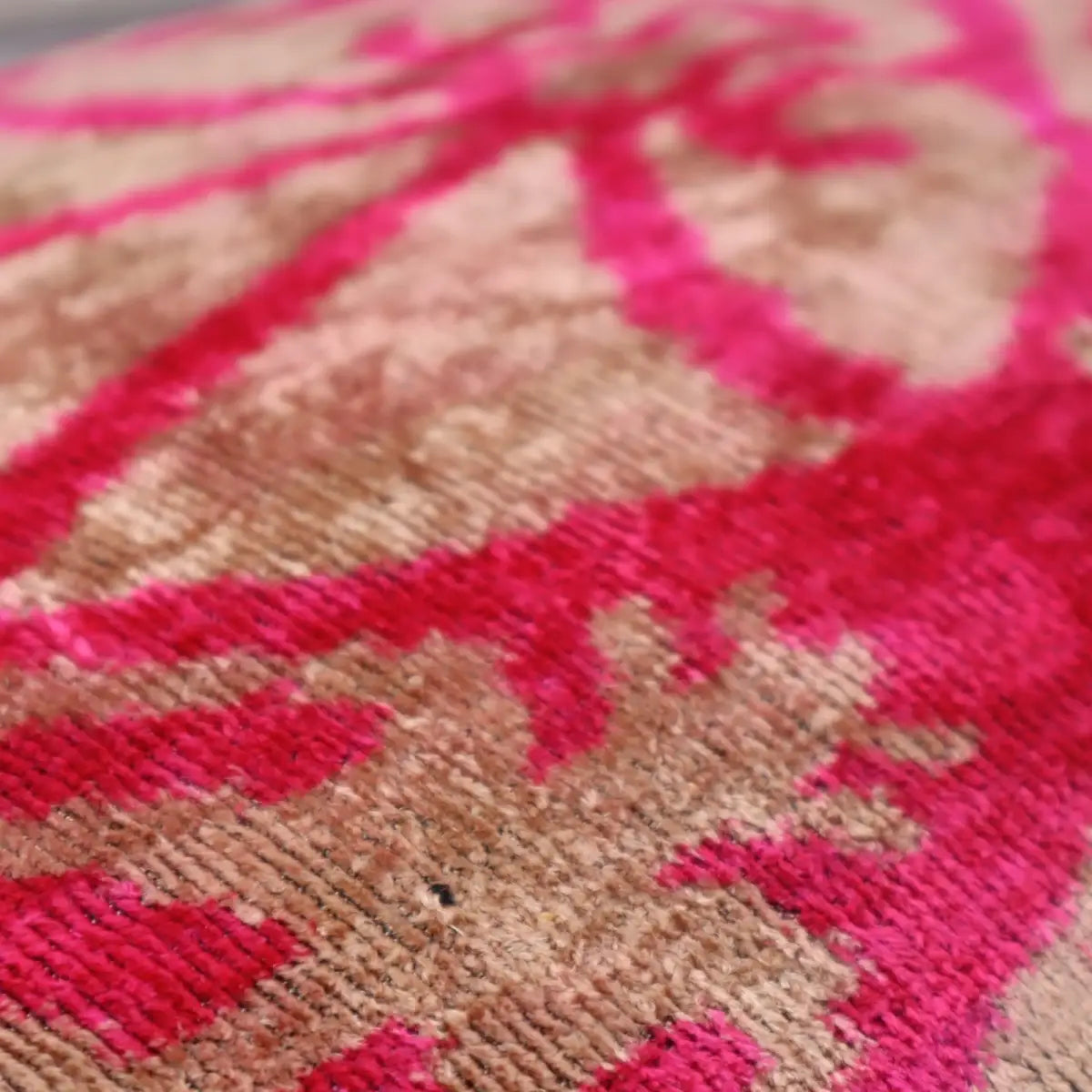 Canvello Decorative Pink Beige Geometric Throw Pillow Down Feather Filled - 16x24 - Canvello