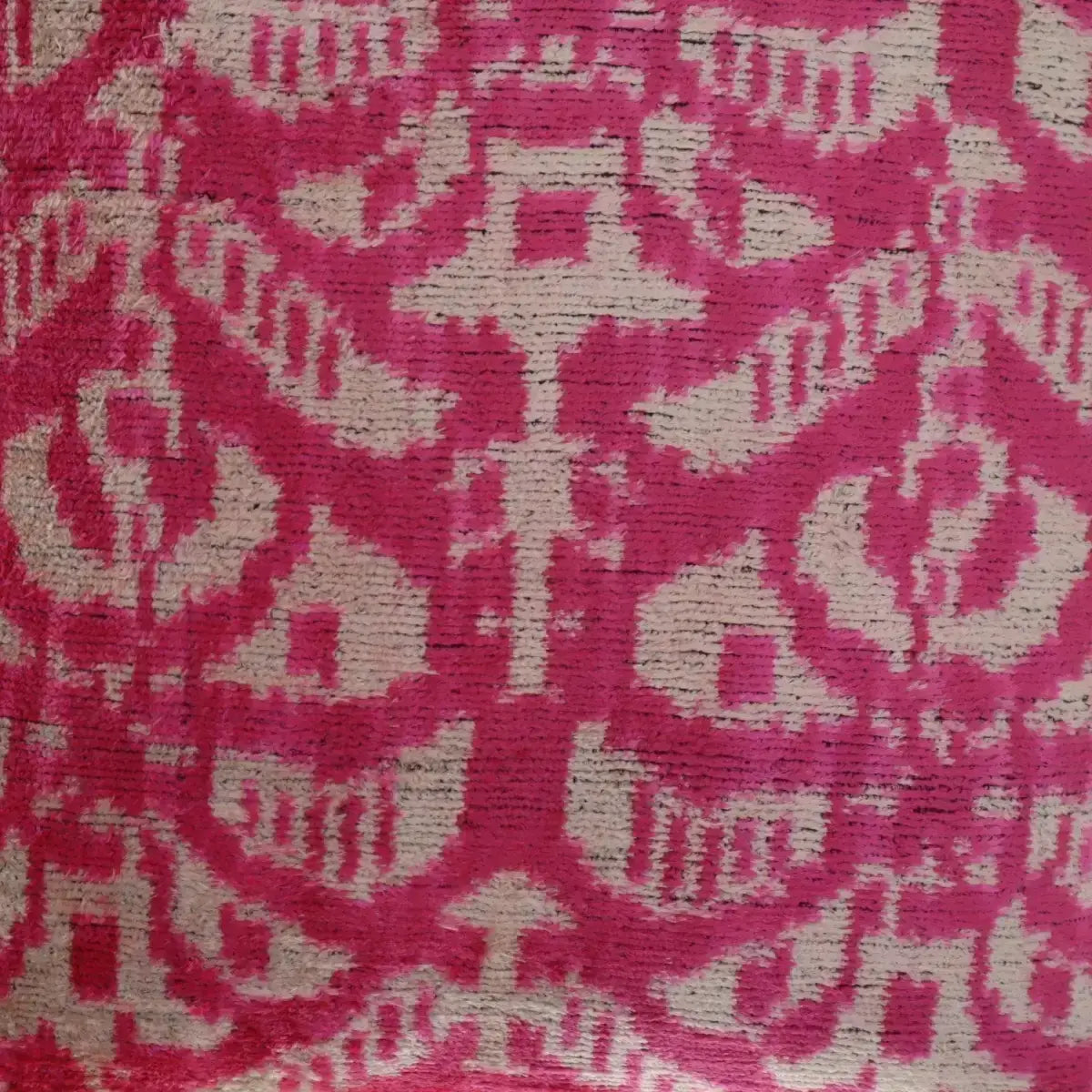 Canvello Decorative Pink Beige Geometric Throw Pillow Down Feather Filled - 16x16 - Canvello