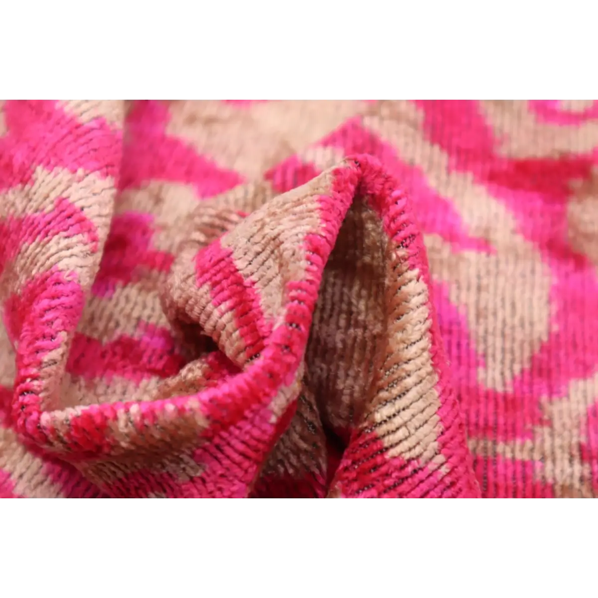 Canvello Decorative Pink Beige Geometric Throw Pillow Down Feather Filled - 16x24 - Canvello