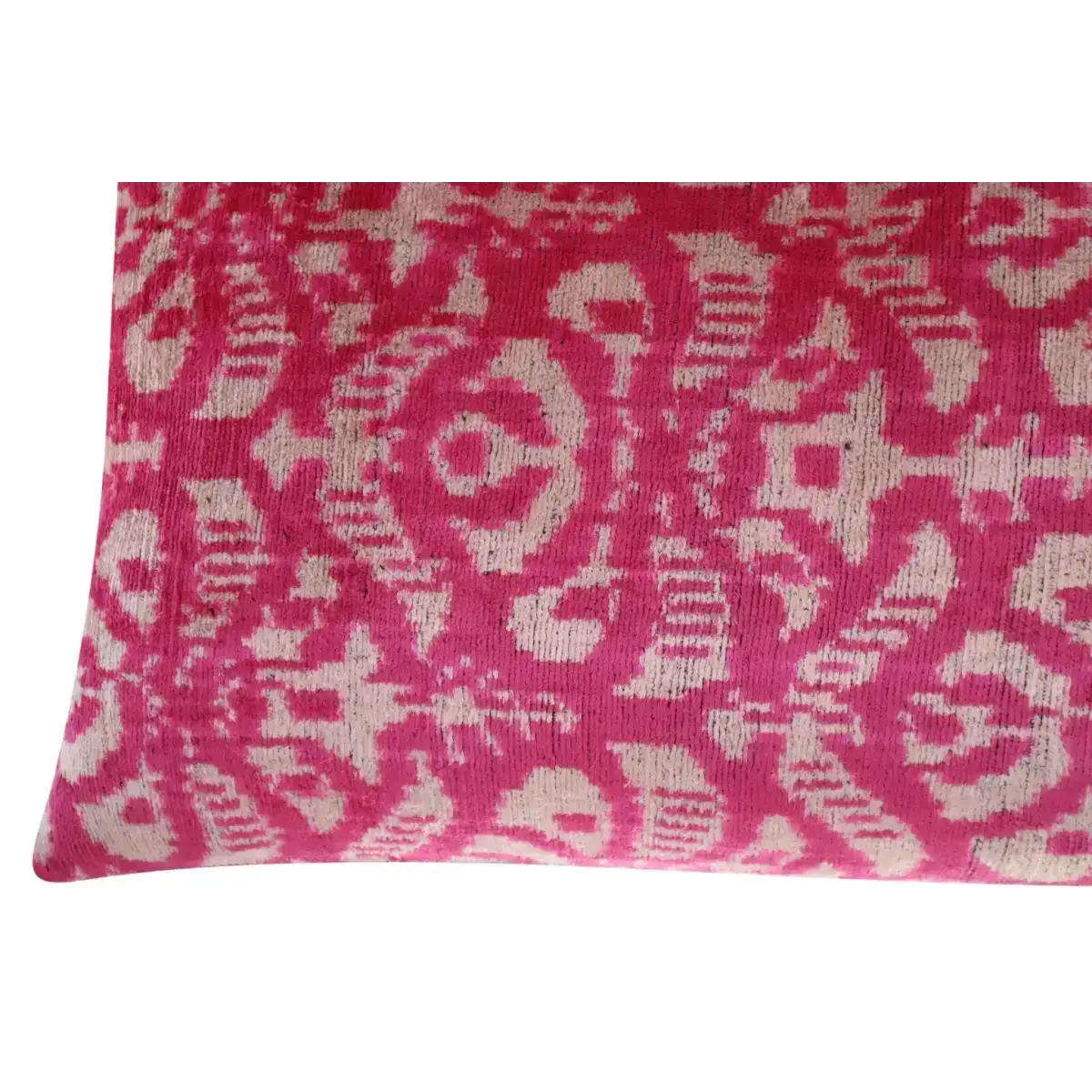 Canvello Decorative Pink Beige Geometric Throw Pillow Down Feather Filled - 16x24 - Canvello