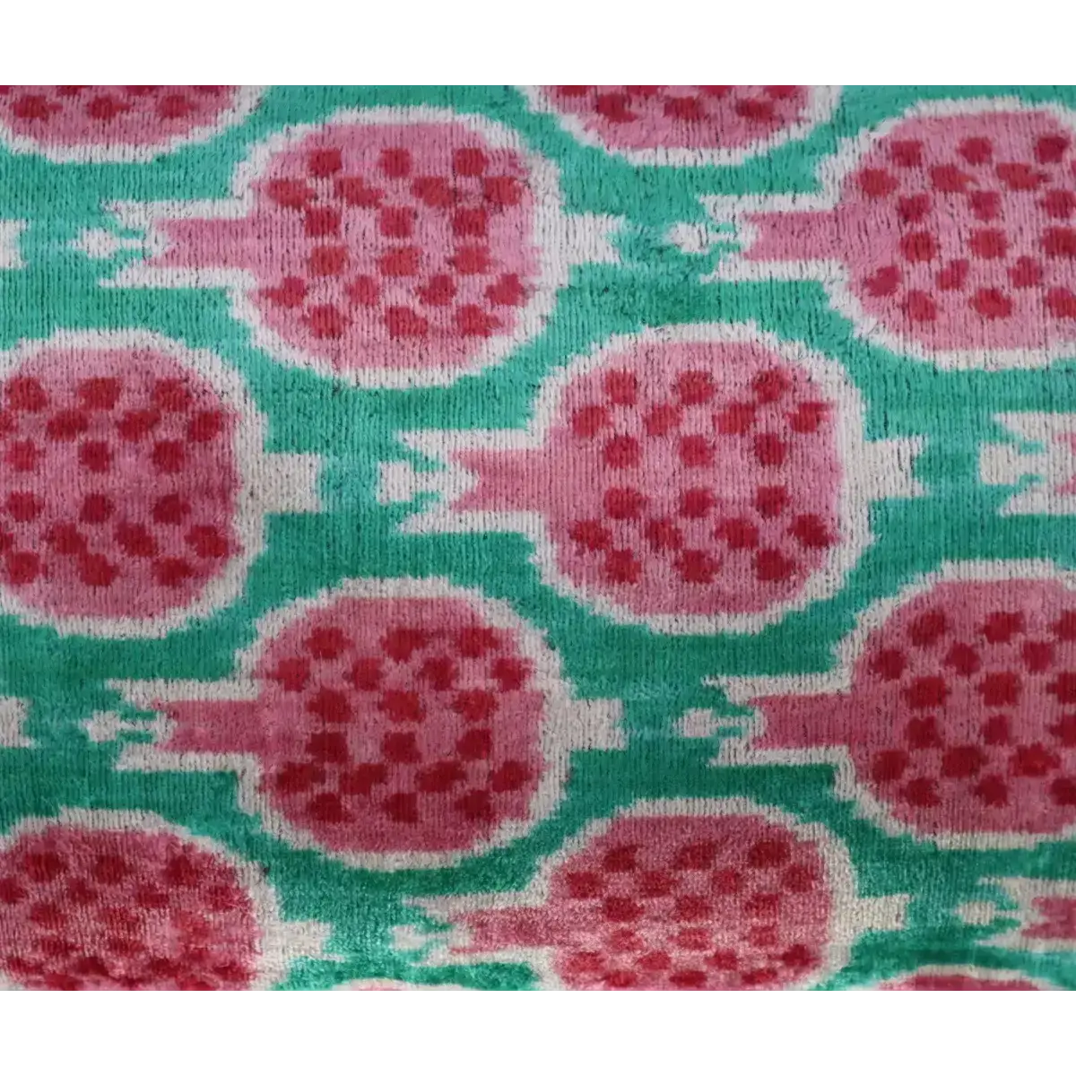 Canvello Decorative Pink Green Pomegranate Pattern Geometric Throw Pillow Down Feather Filled - 16x24 - Canvello