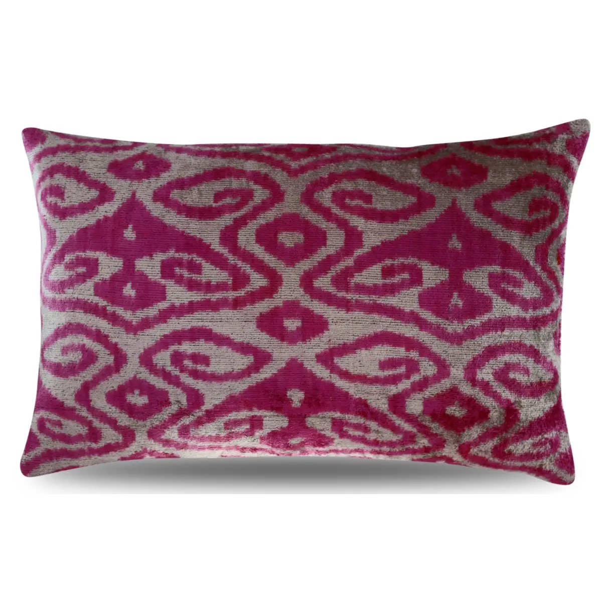 Canvello Decorative Pink Purple Geometric Throw Pillow Down Feather Filled - 16x24 - Canvello