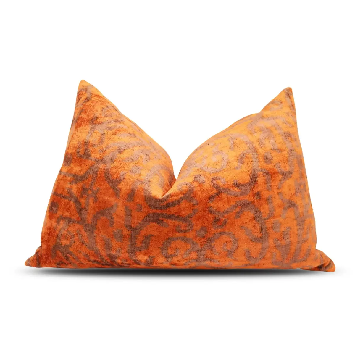 Canvello Decorative Soft Brownish Orange Throw Pillow - 16X24 - Canvello