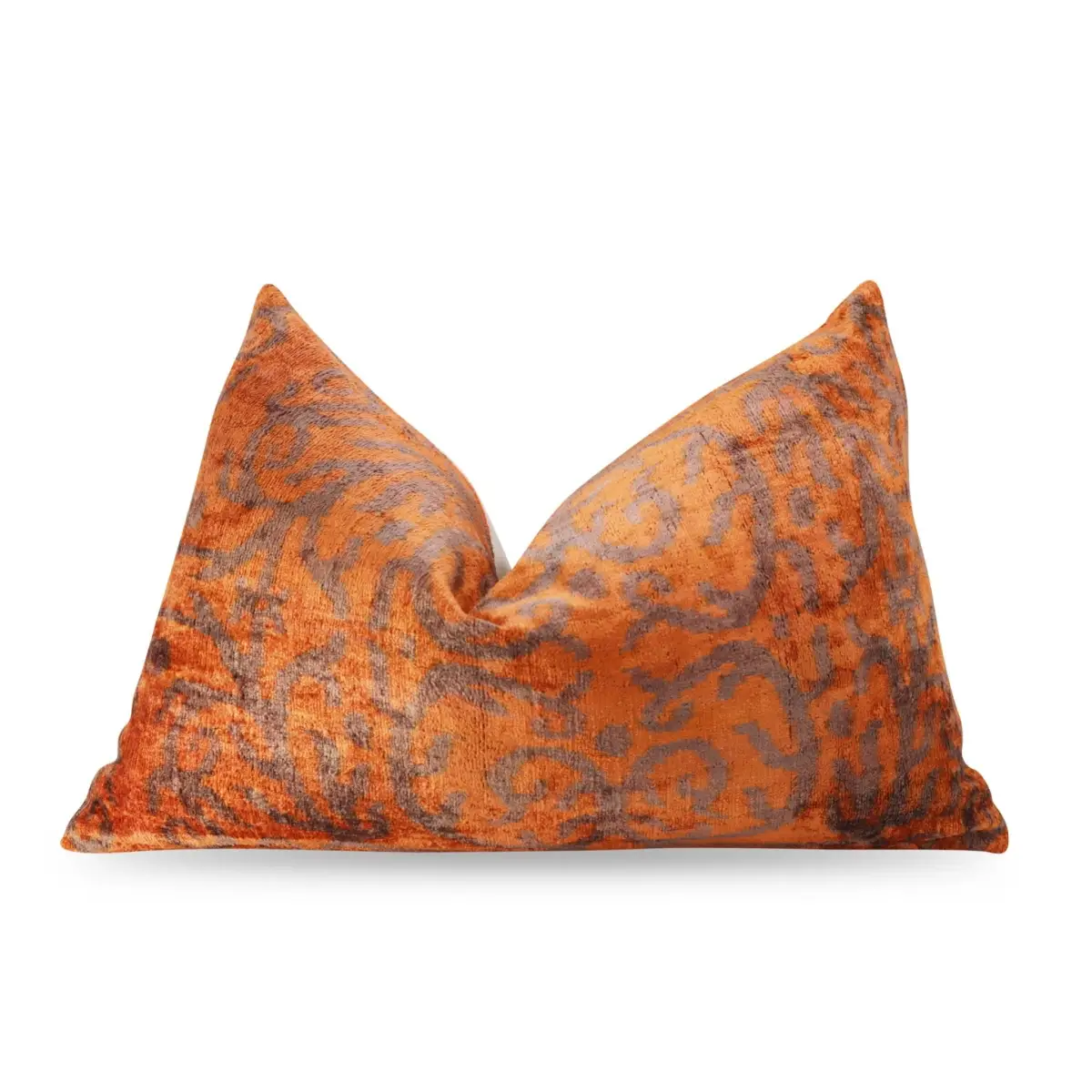 Canvello Decorative Soft Brownish Orange Throw Pillow - 16X24 - Canvello