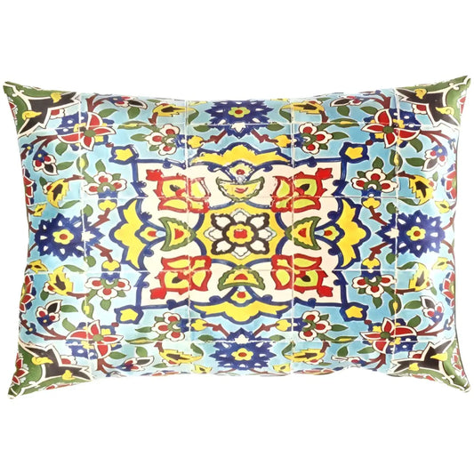 Canvello Decorative Velvet Pillow - 16’’ X 24’’ - light blue - navy blue / 16’’ X 24’’ - Canvello