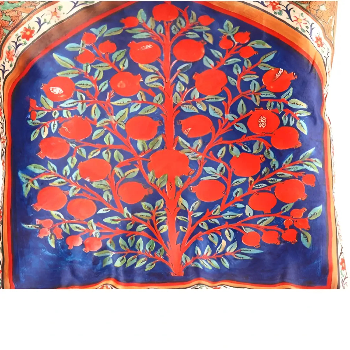 Canvello Decorative Velvet Pillow - 20’’ X 20’’ - Red- navy blue / 20’’ X 20’’ - Canvello
