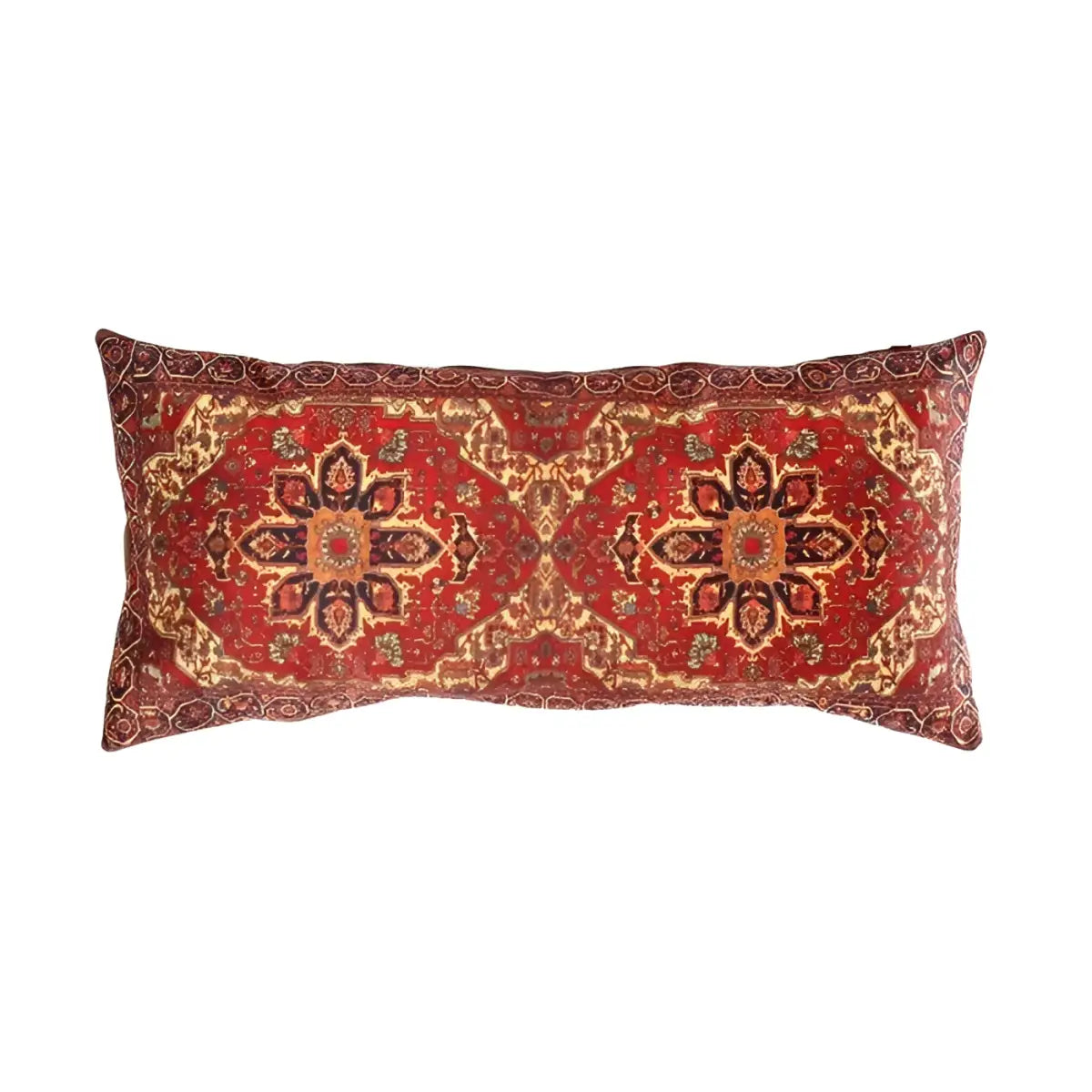 Canvello Decorative Velvet Throw Pillow - 14’’ X 30’’ - Rust / 14’’ X 30’’ - Canvello