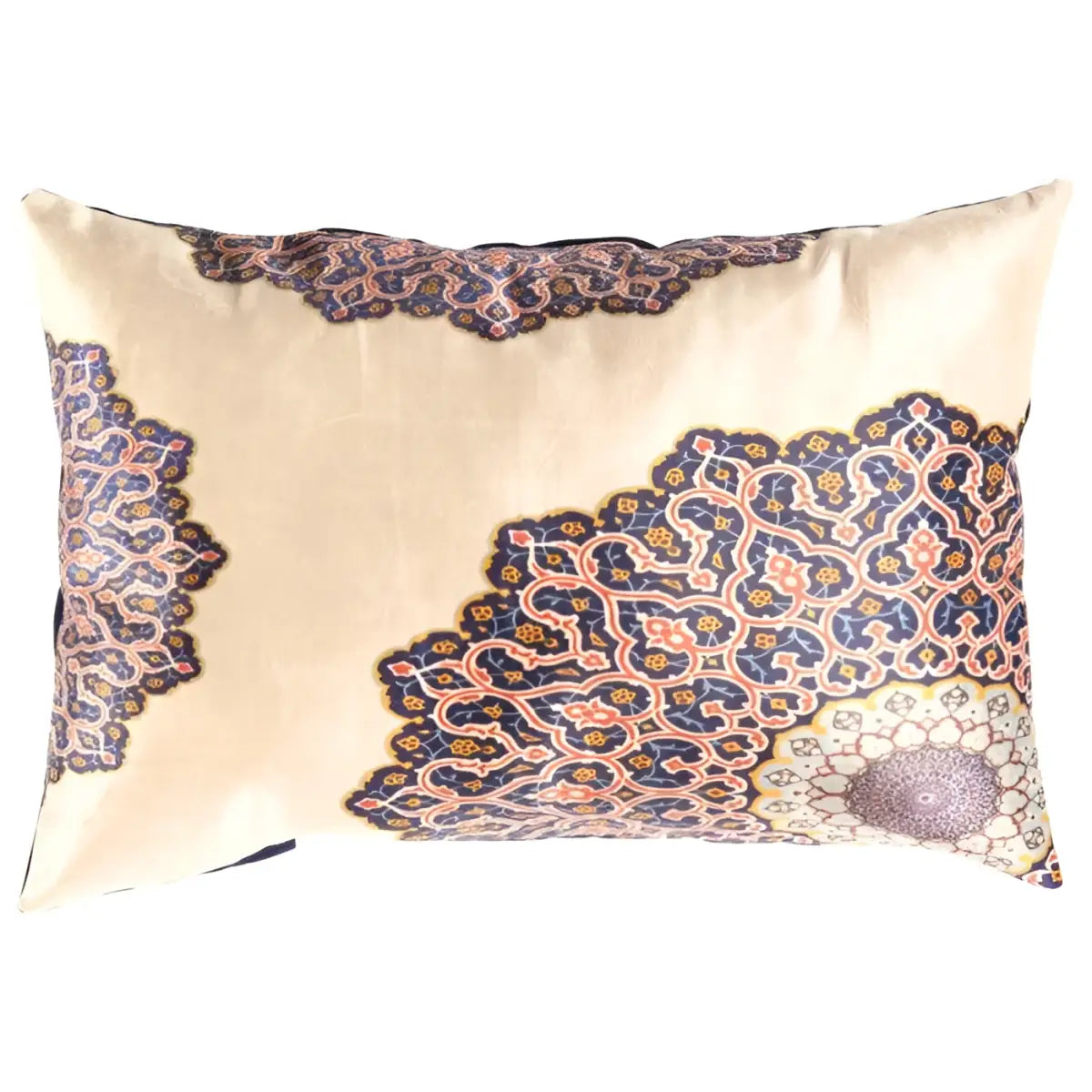 Canvello Decorative Velvet Throw Pillow - 16’’ X 24’’ - Ivory-Rose / 16’’ X 24’’ - Canvello