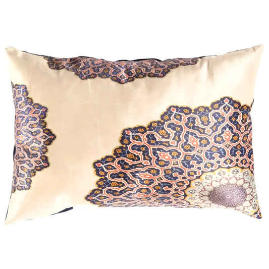 Canvello Decorative Velvet Throw Pillow - 16’’ X 24’’ - Ivory-Rose / 16’’ X 24’’ - Canvello