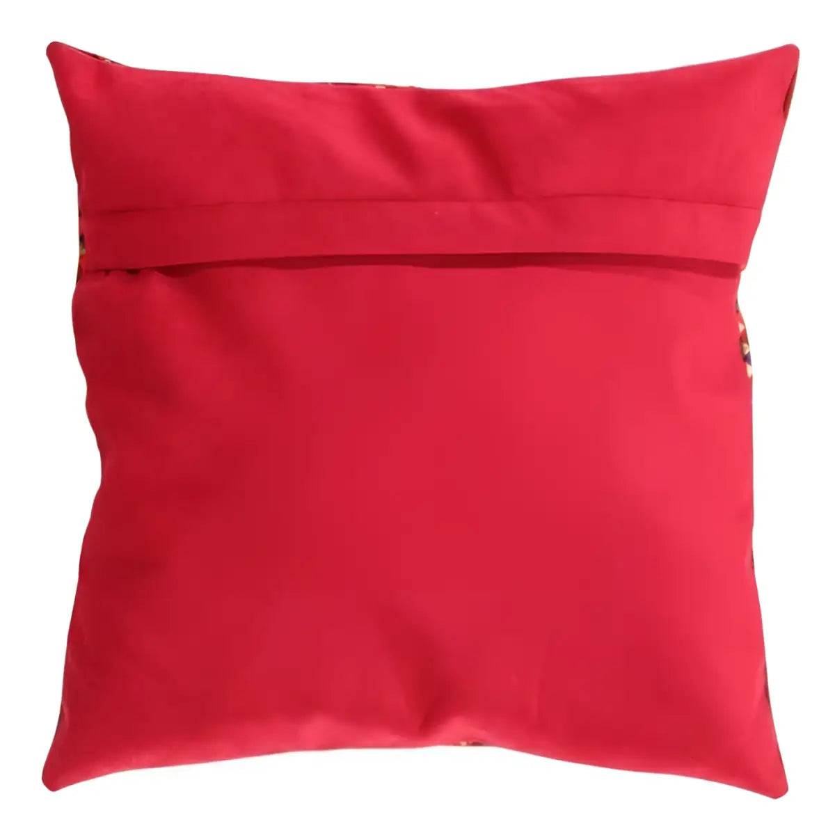 Canvello Decorative Velvet Throw Pillow - 16’’ X 16’’ - navy blue-Red / 16’’ X 16’’ - Canvello