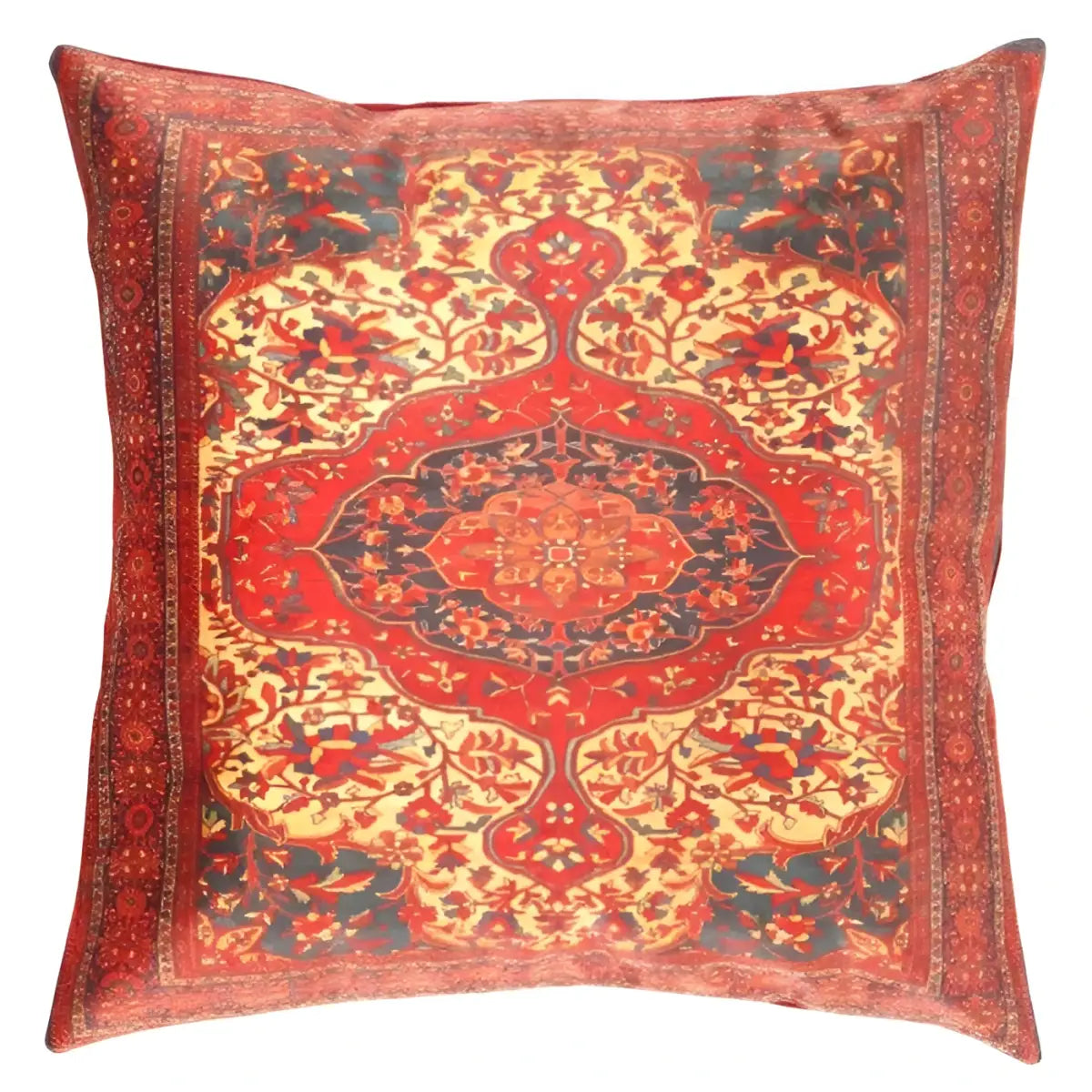Canvello Decorative Velvet Throw Pillow - 16’’ X 16’’ - Red / 16’’ X 16’’ - Canvello