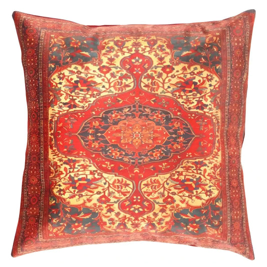 Canvello Decorative Velvet Throw Pillow - 16’’ X 16’’ - Red / 16’’ X 16’’ - Canvello