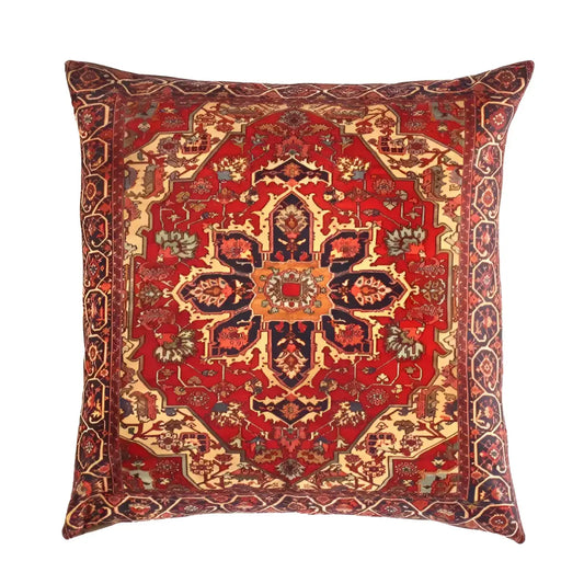 Canvello Decorative Velvet Throw Pillow - 16’’X 16’’ - RED / 16’’X 16’’ - Canvello