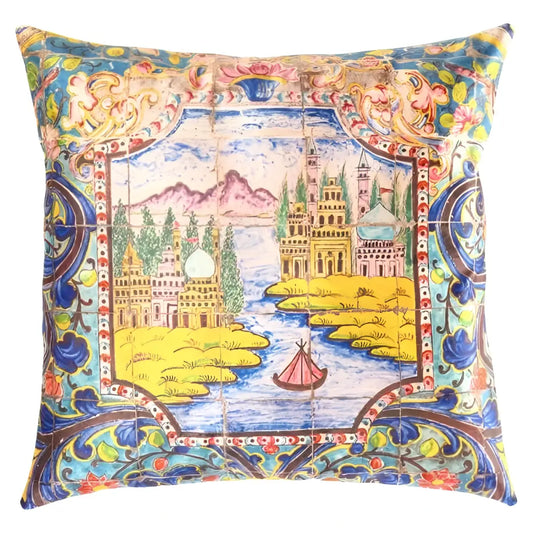 Canvello Decorative Velvet Throw Pillow - 20’’ X 20’’ - Blue / 20’’ x 20’’ - Canvello